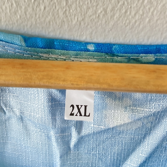 BNWT Men's Aquamarine Blue and Purple Underwater Scene T-Shirt - Size 2XL - Picture 7 of 11